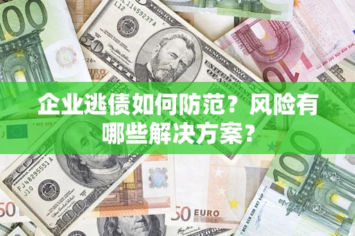 北京企业逃债如何防范？风险有哪些解决方案？