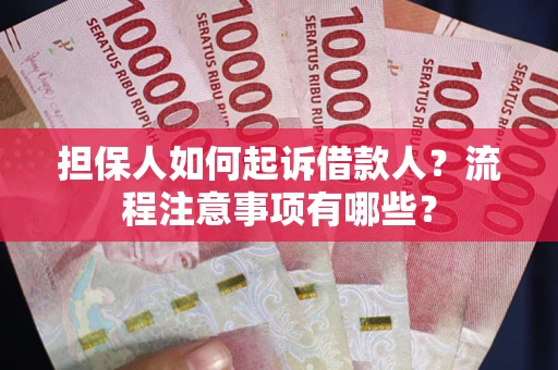 北京担保人如何起诉借款人？流程注意事项有哪些？